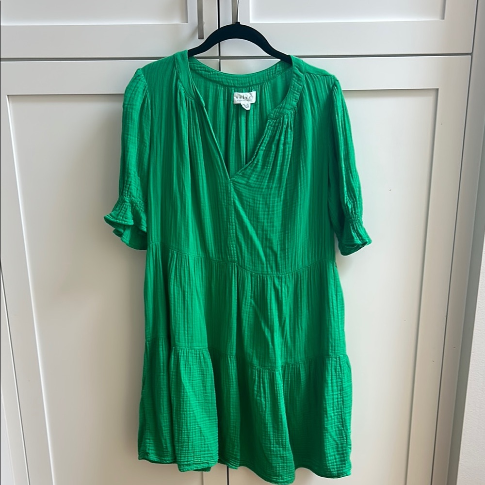 Velvet by Graham and Spencer green dress